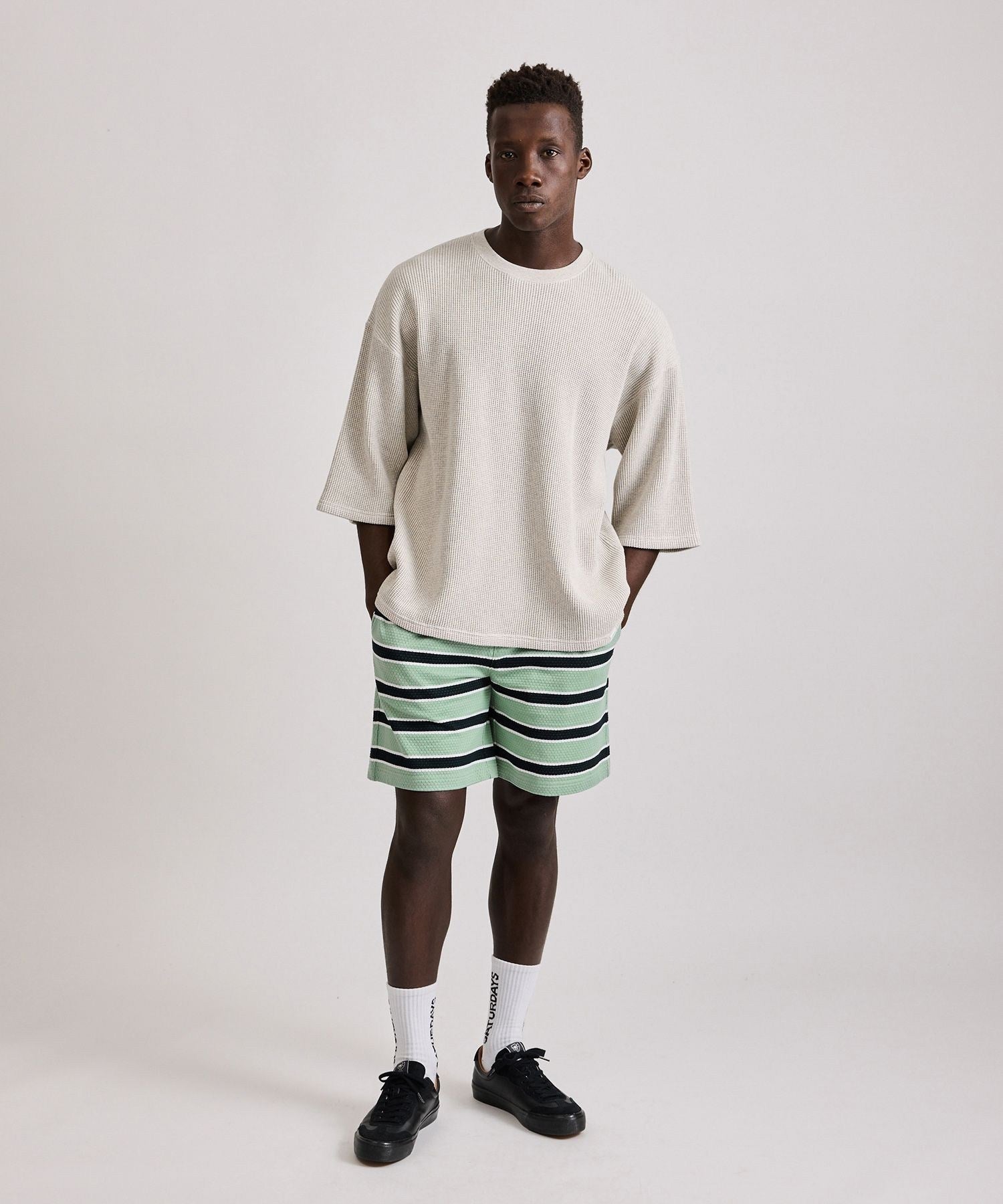 Waffle 1/2 Sleeve Tee