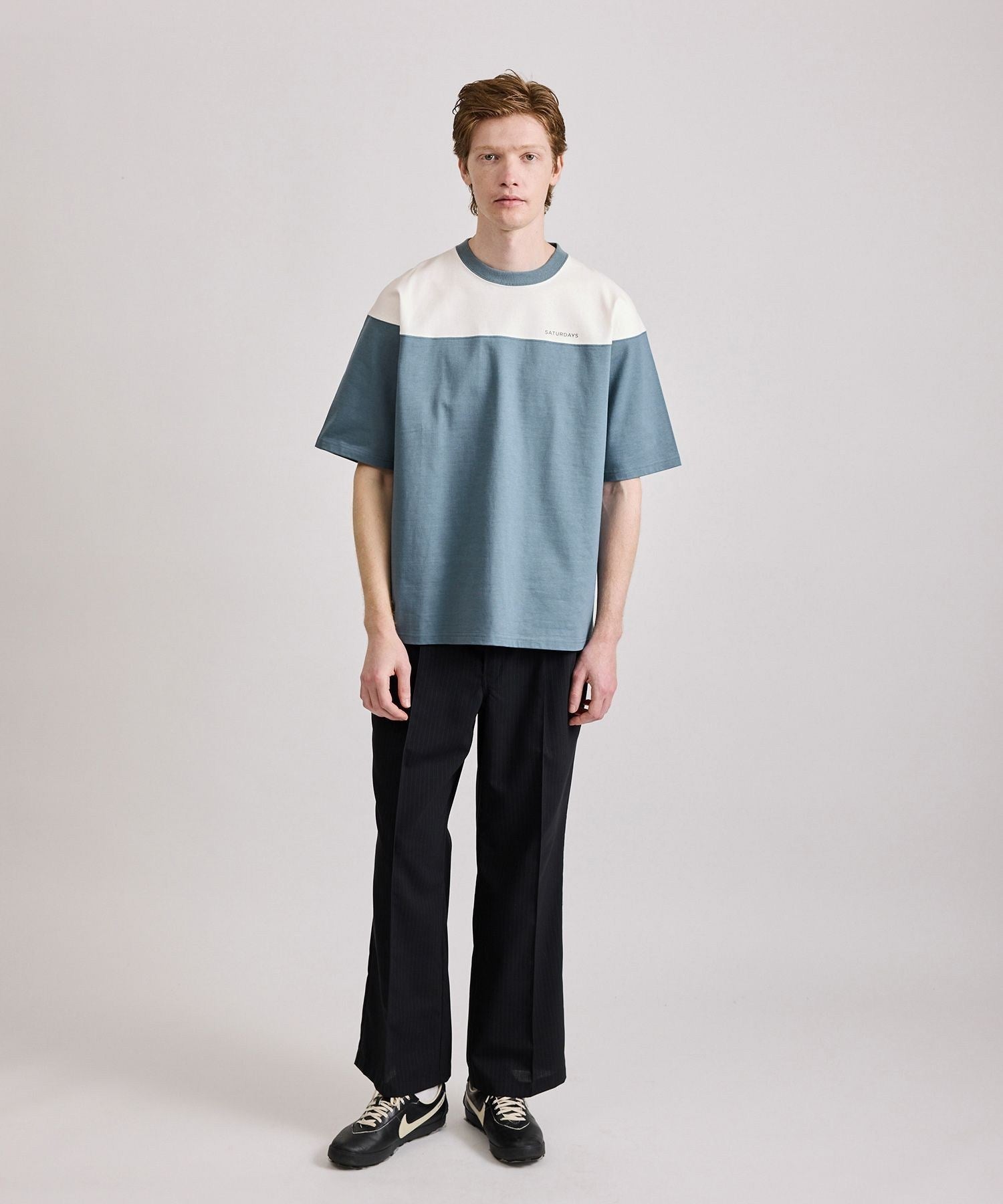 Varsity Paneled Relaxed SS Tee