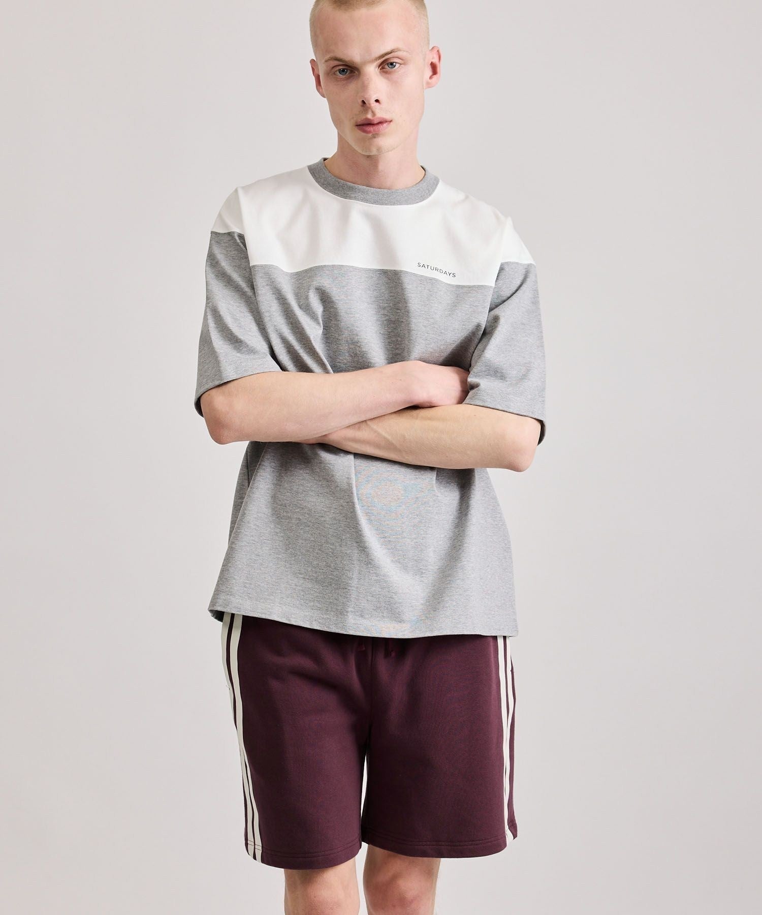 Varsity Paneled Relaxed SS Tee