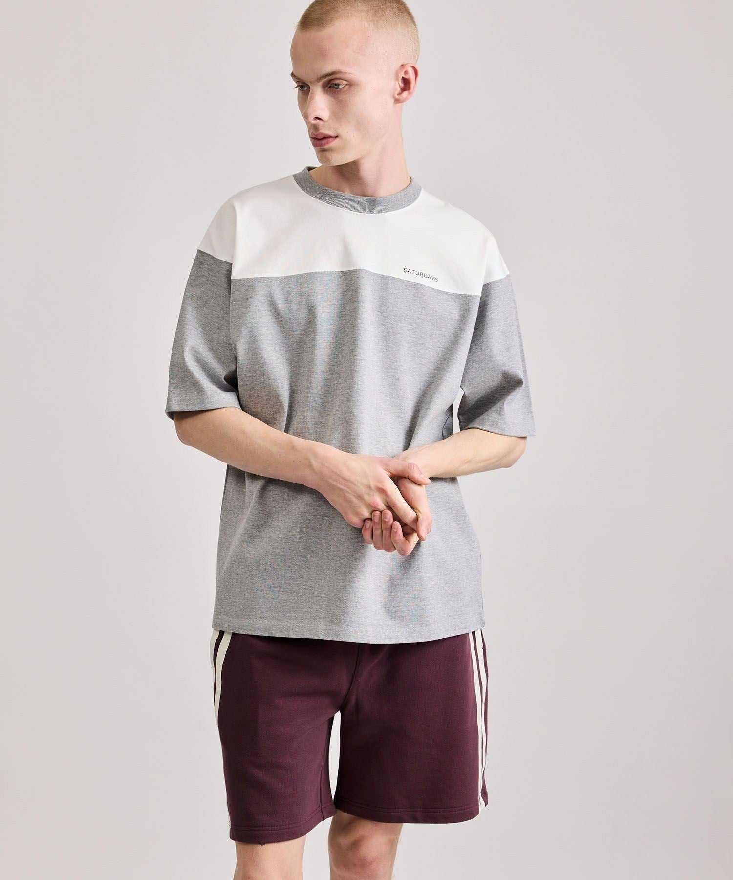 Varsity Paneled Relaxed SS Tee
