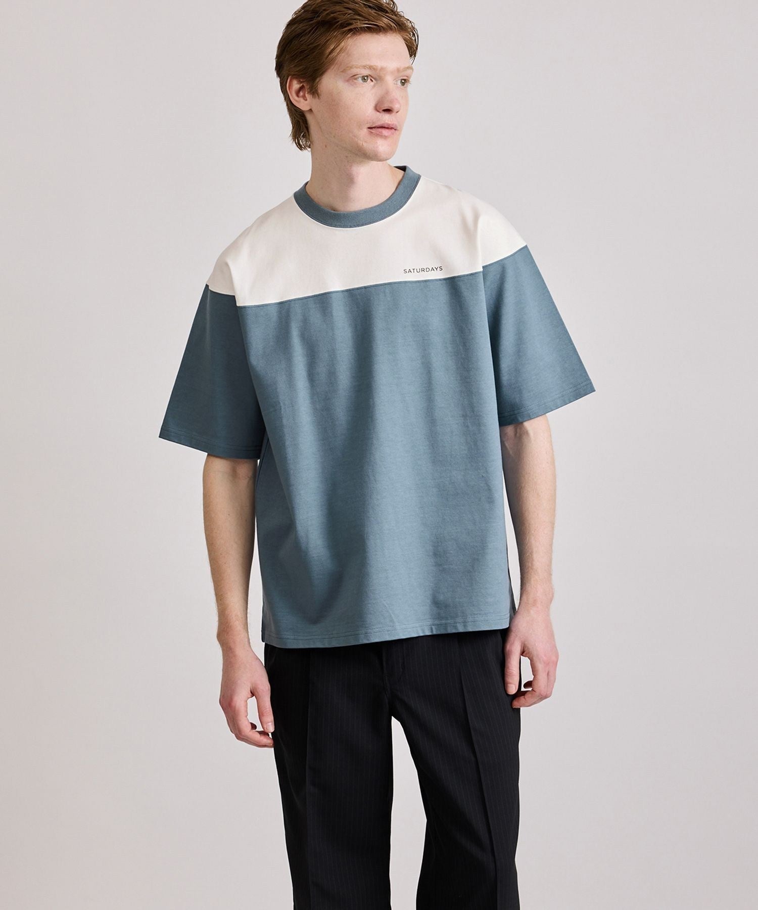 Varsity Paneled Relaxed SS Tee