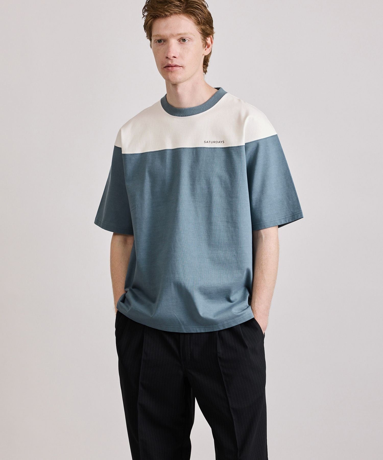 Varsity Paneled Relaxed SS Tee