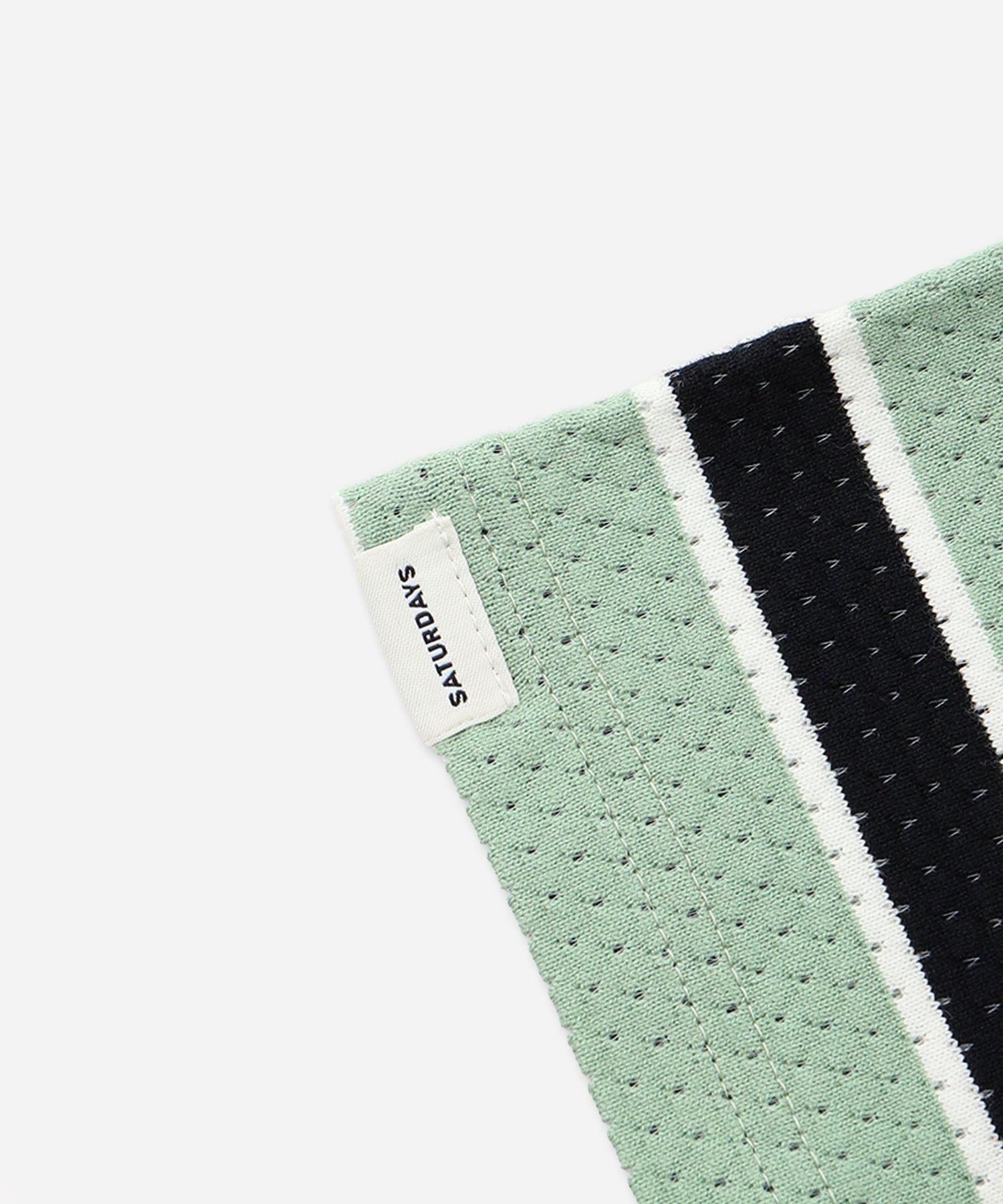 Mesh Border Stripe SS Tee