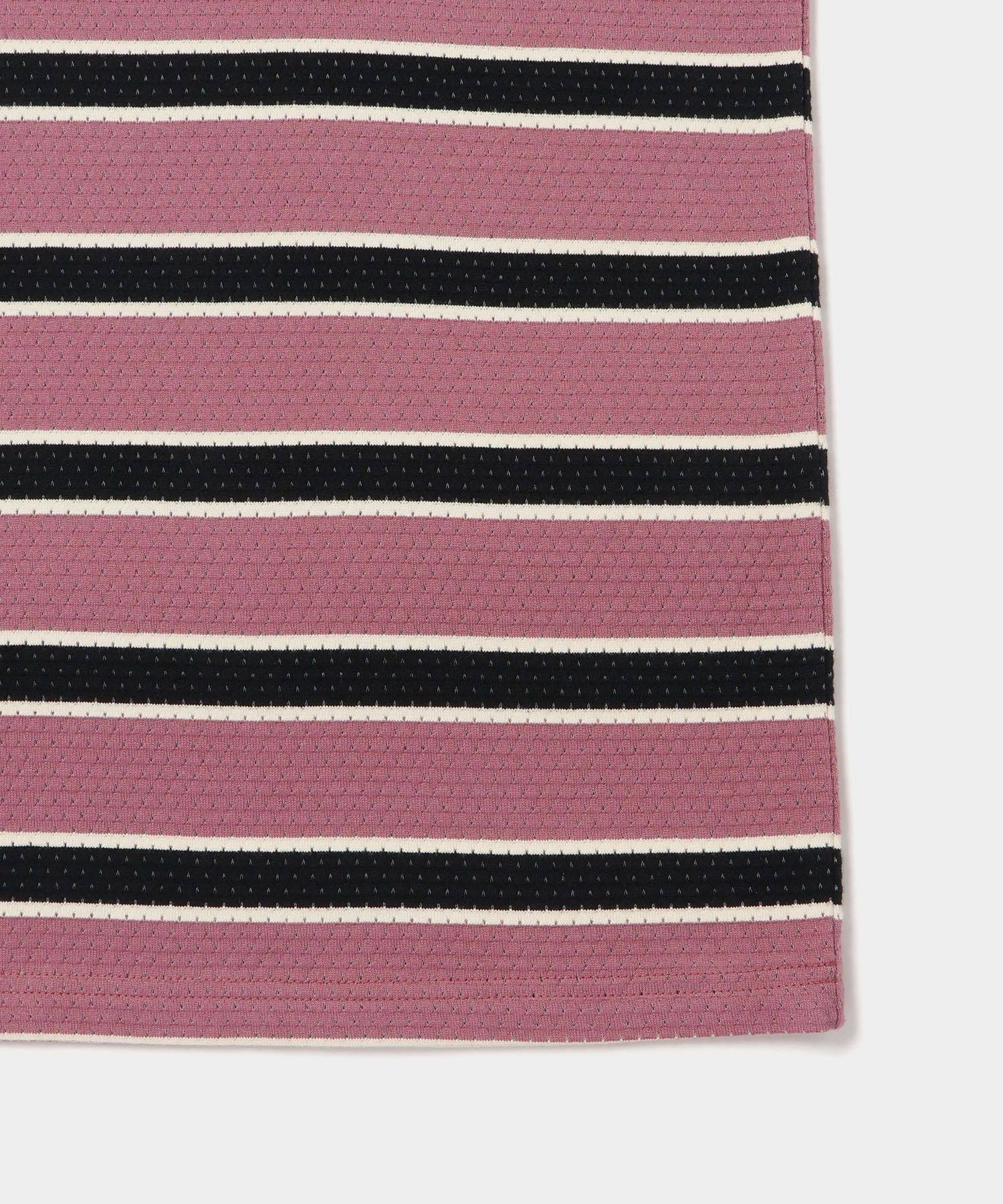 Mesh Border Stripe SS Tee