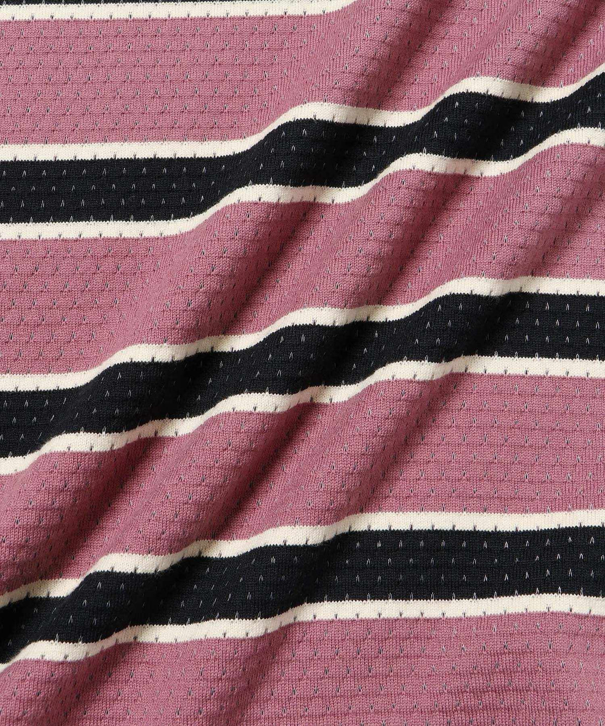 Mesh Border Stripe SS Tee