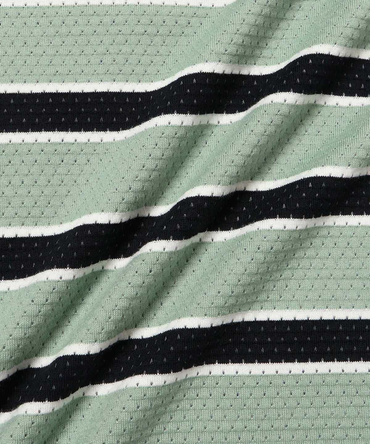 Mesh Border Stripe SS Tee