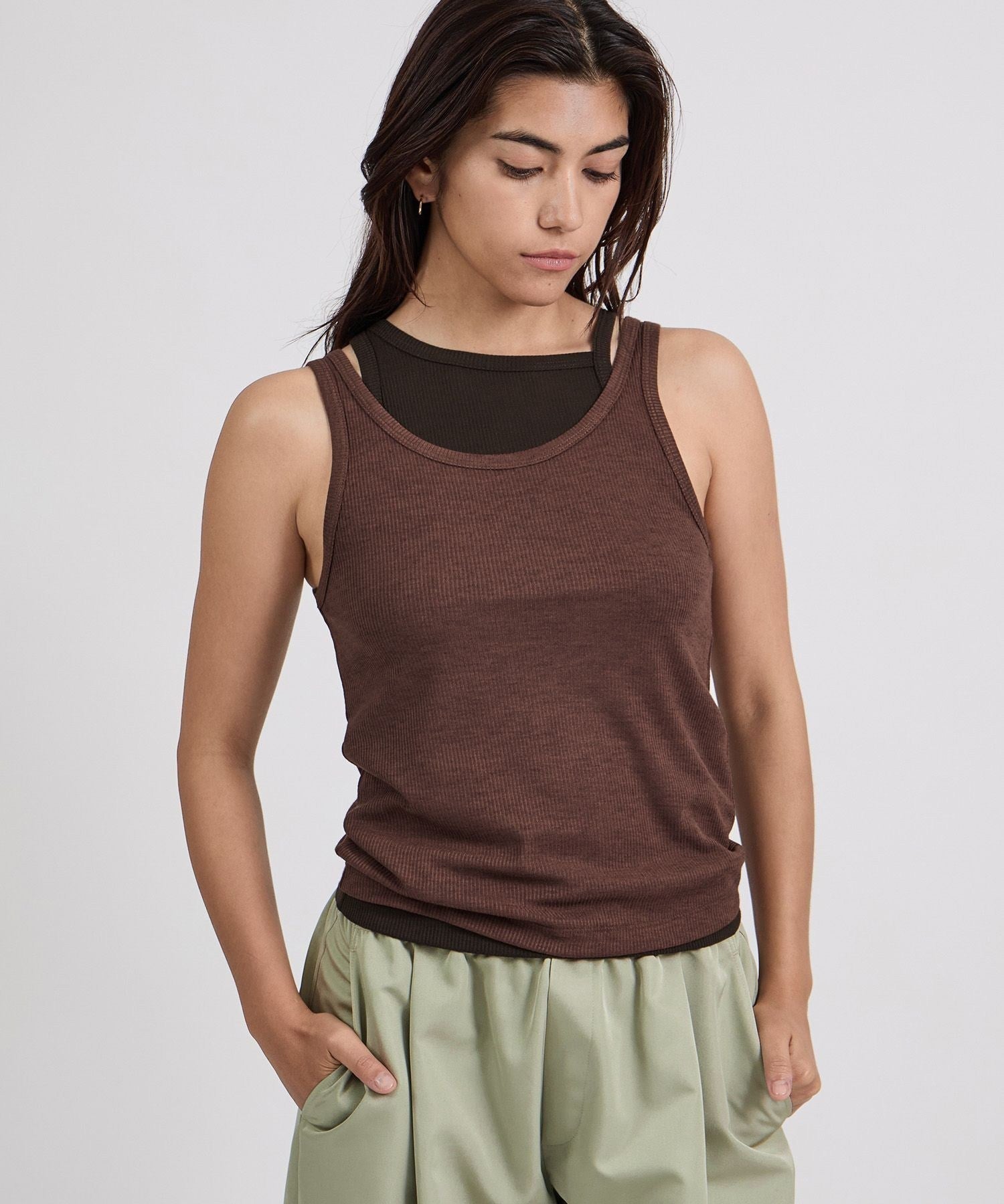 Lara Double Color Tank Top