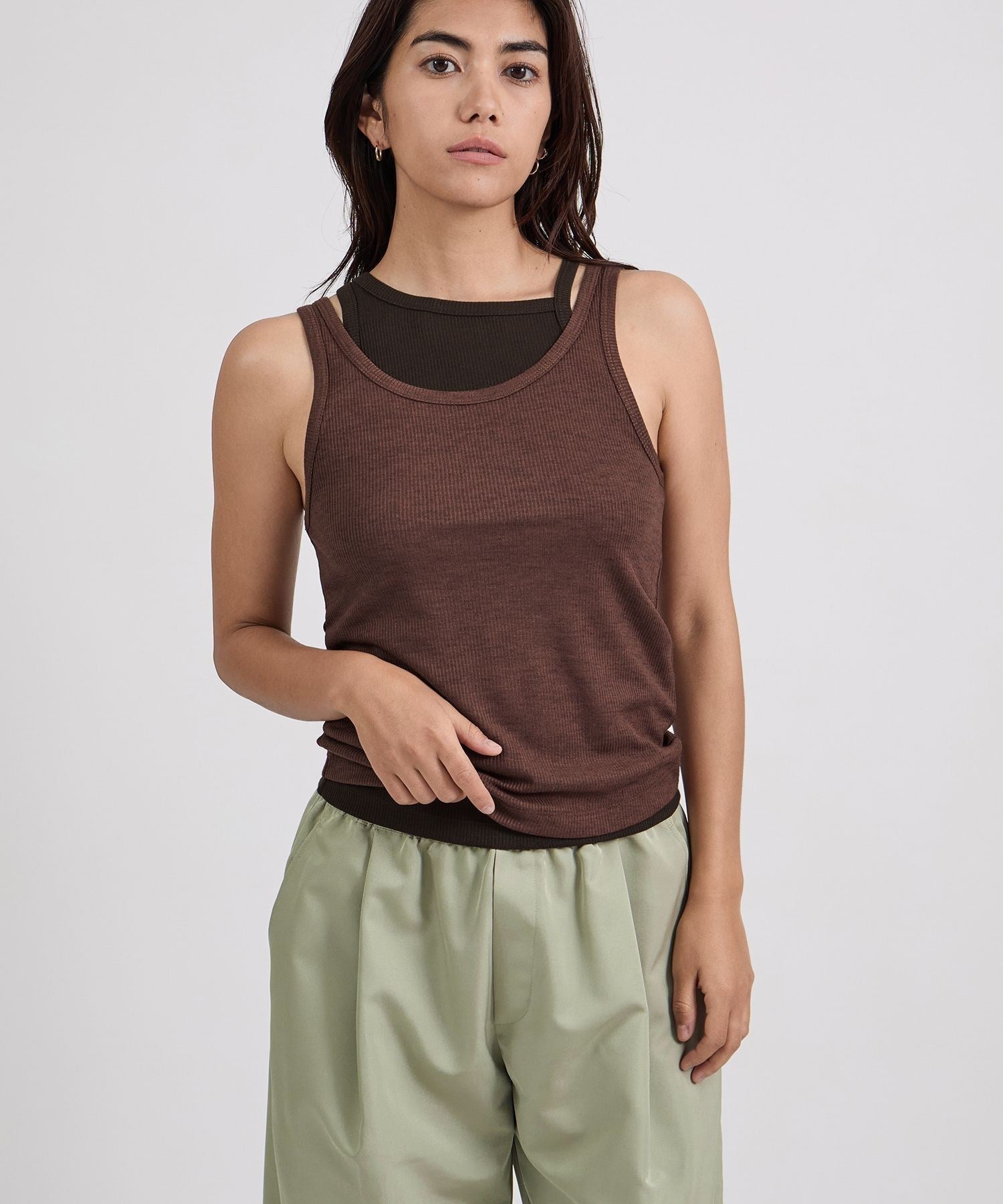 Lara Double Color Tank Top