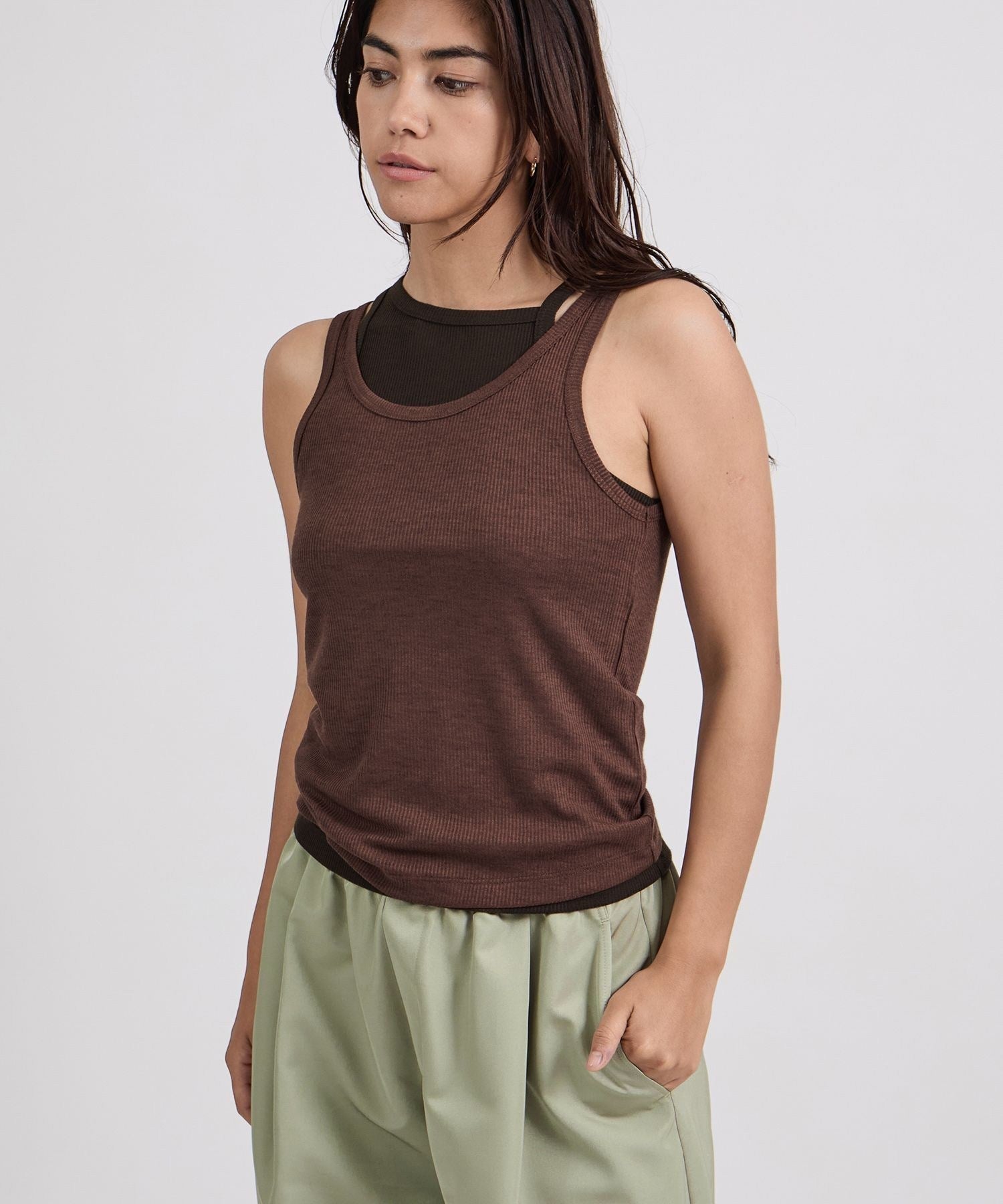 Lara Double Color Tank Top