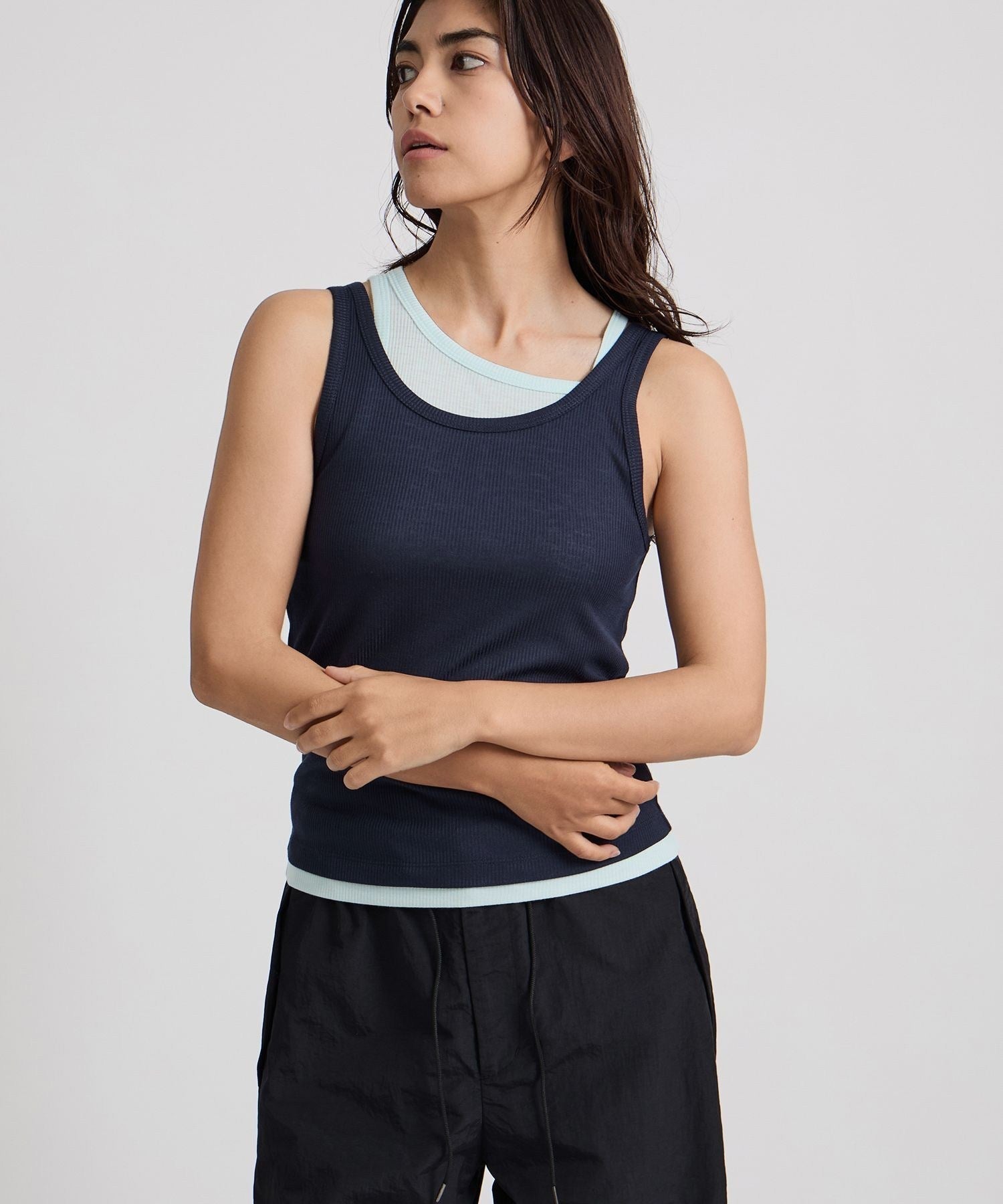 Lara Double Color Tank Top