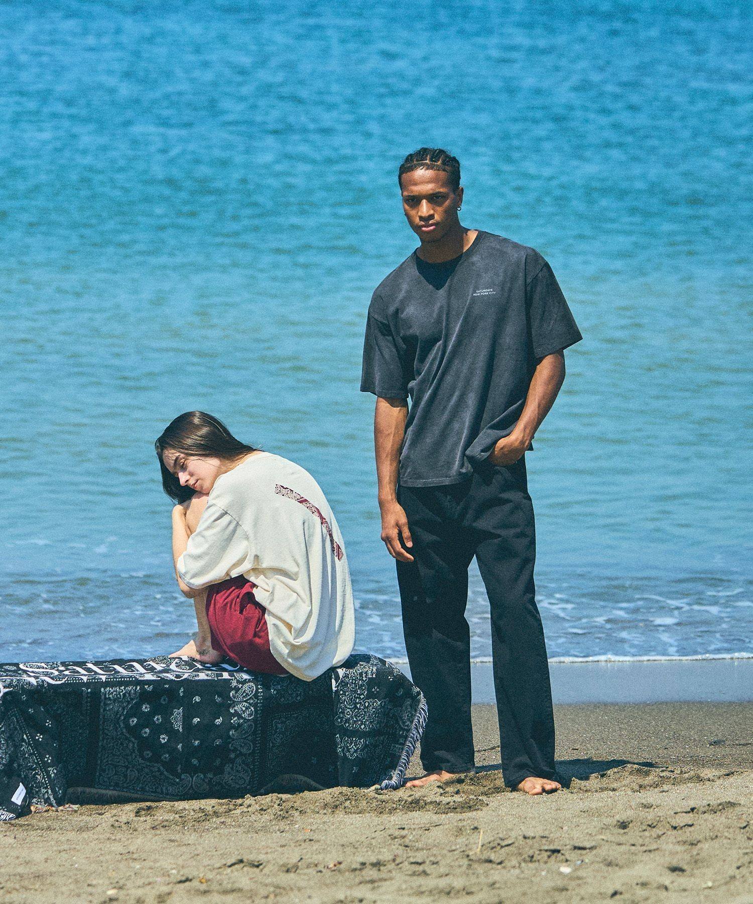 MIYAGIHIDETAKA x Saturdays NYC Bandana Slash T-shirt