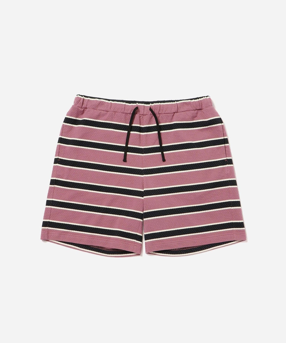 ボーダー ショート パンツ [SETUP-EXE] STRIPE SHORT PANTS Mesh Border Stripe Shorts | Saturdays NYC Japan