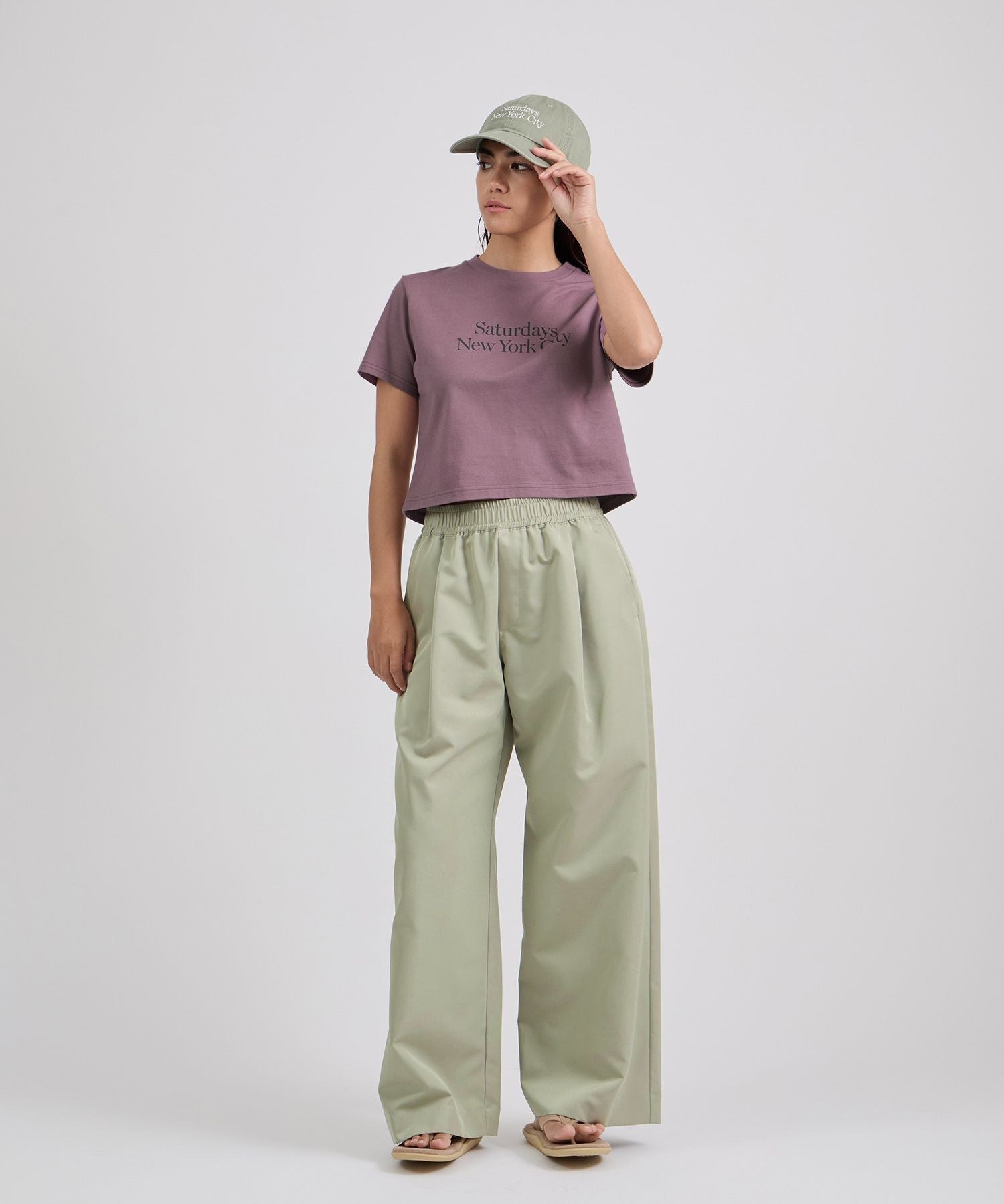 Palmetto Tuck Wide Pants