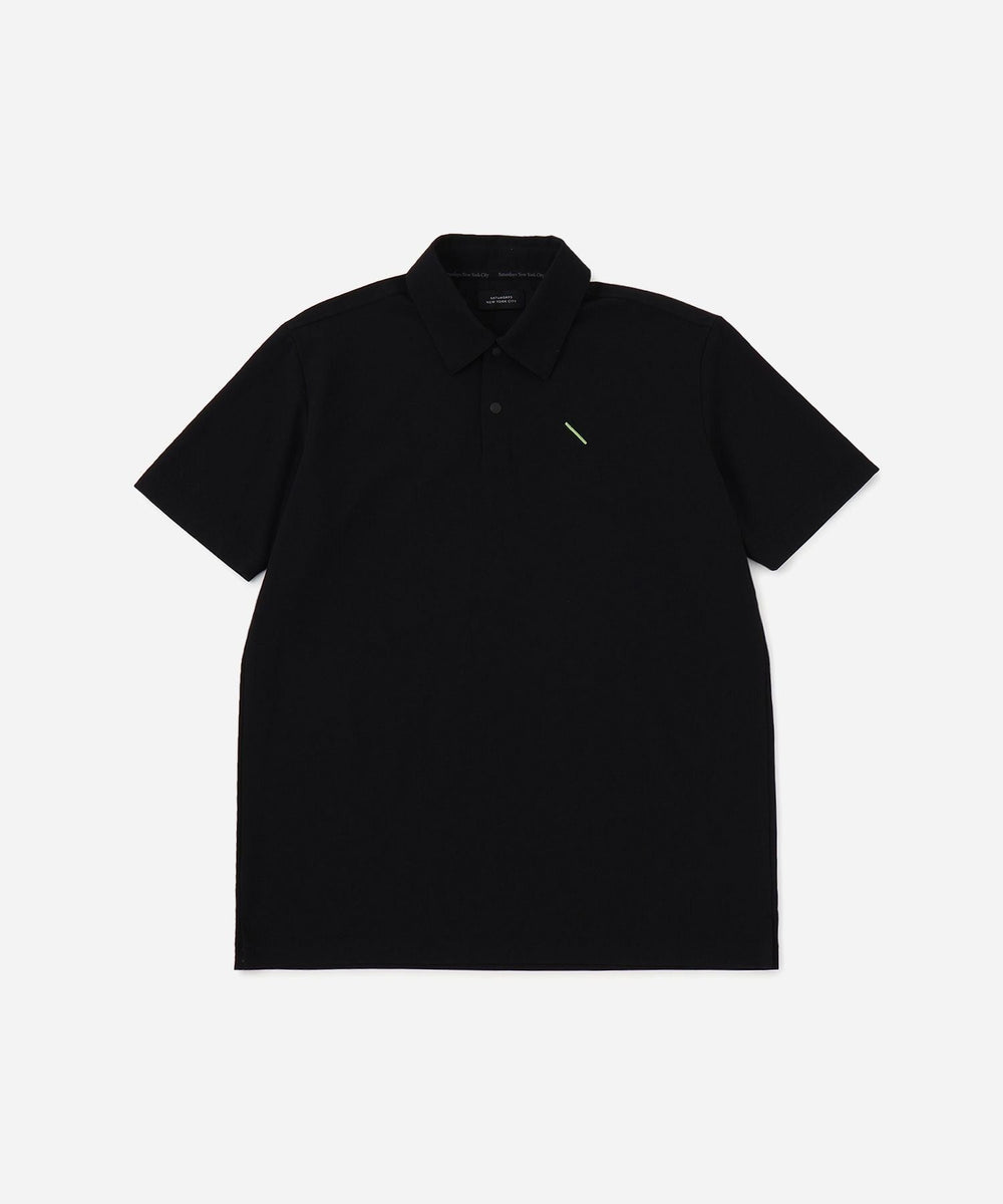 SATURDAYS NYC GOLF サタデーズゴルフ ポロシャツ　ブラック 36G Pique SS Polo | Saturdays NYC Japan