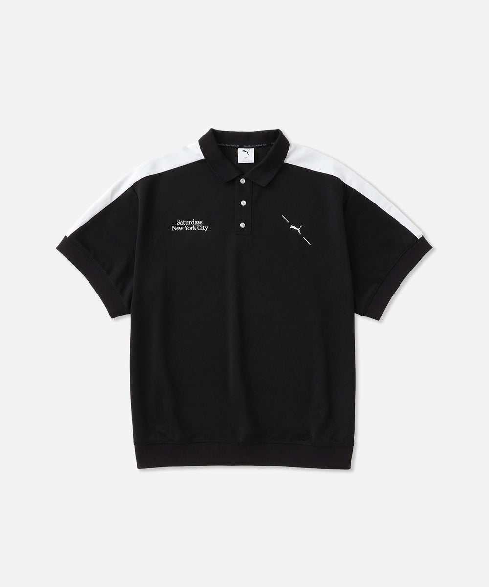 新品SaturdaysGolf SaturdaysNYC 半袖鹿の子ポロ/M 新品SaturdaysGolf SaturdaysNYC 半袖鹿の子ポロ/M メンズウェア
