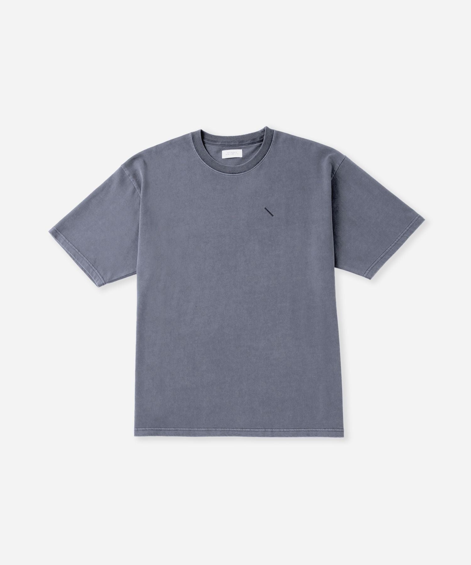 Pigment Dyed Back Printed SS T-Shirt