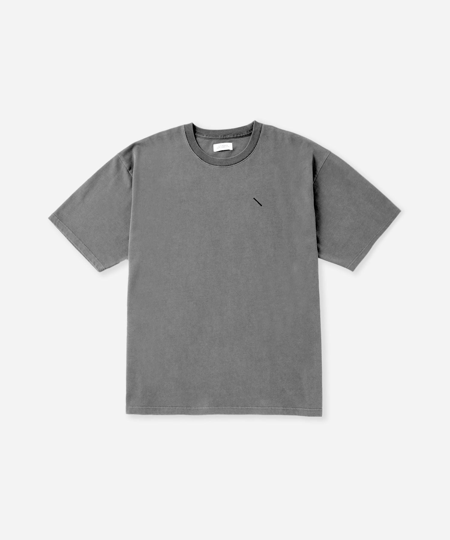 Pigment Dyed Back Printed SS T-Shirt