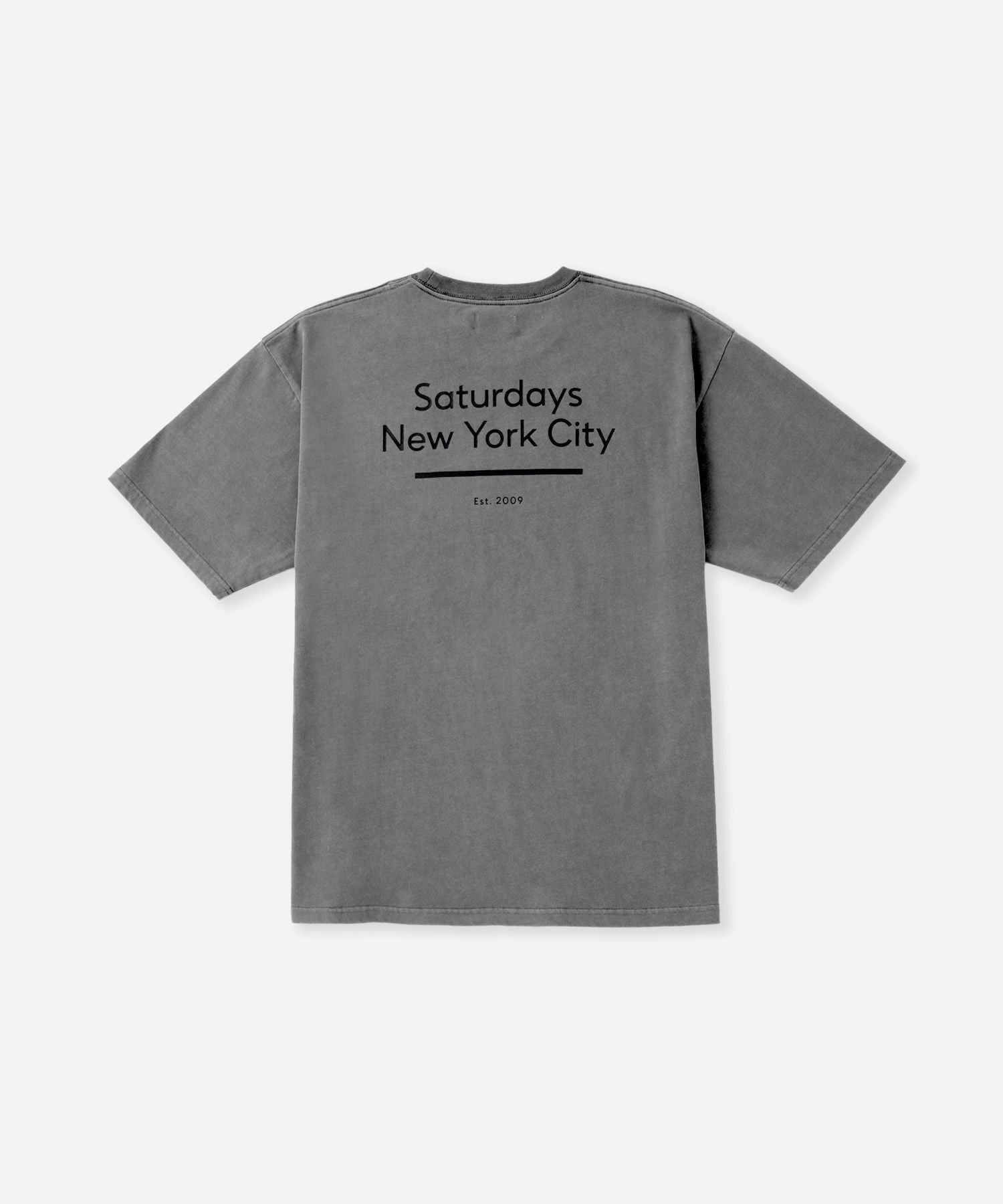 Pigment Dyed Back Printed SS T-Shirt