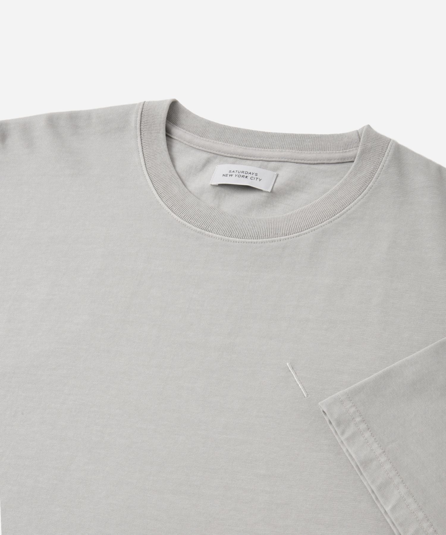 Pigment Dyed Back Printed SS T-Shirt