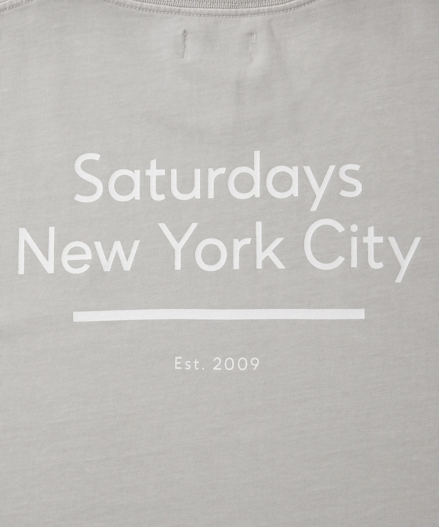 Pigment Dyed Back Printed SS T-Shirt