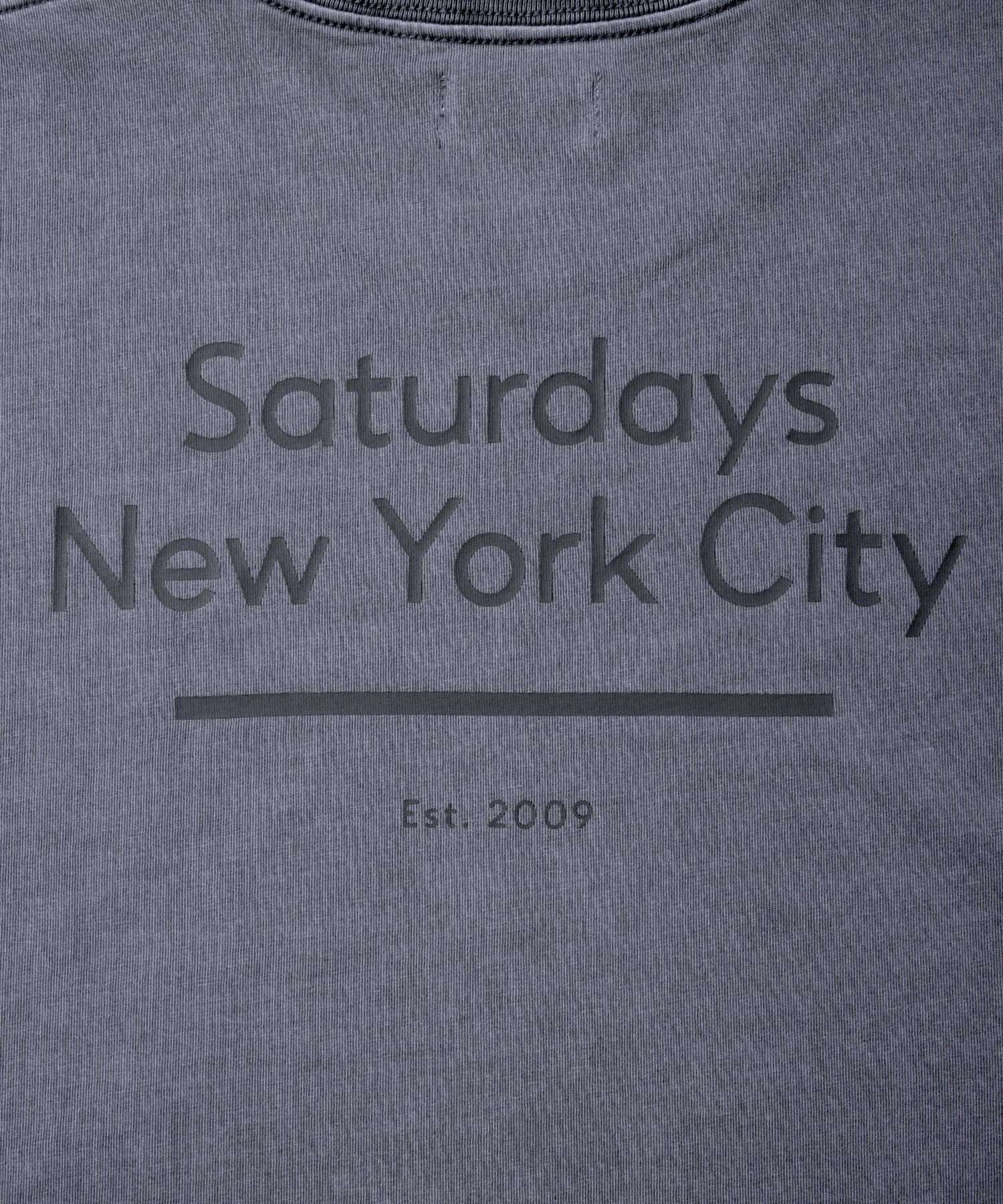 Pigment Dyed Back Printed SS T-Shirt