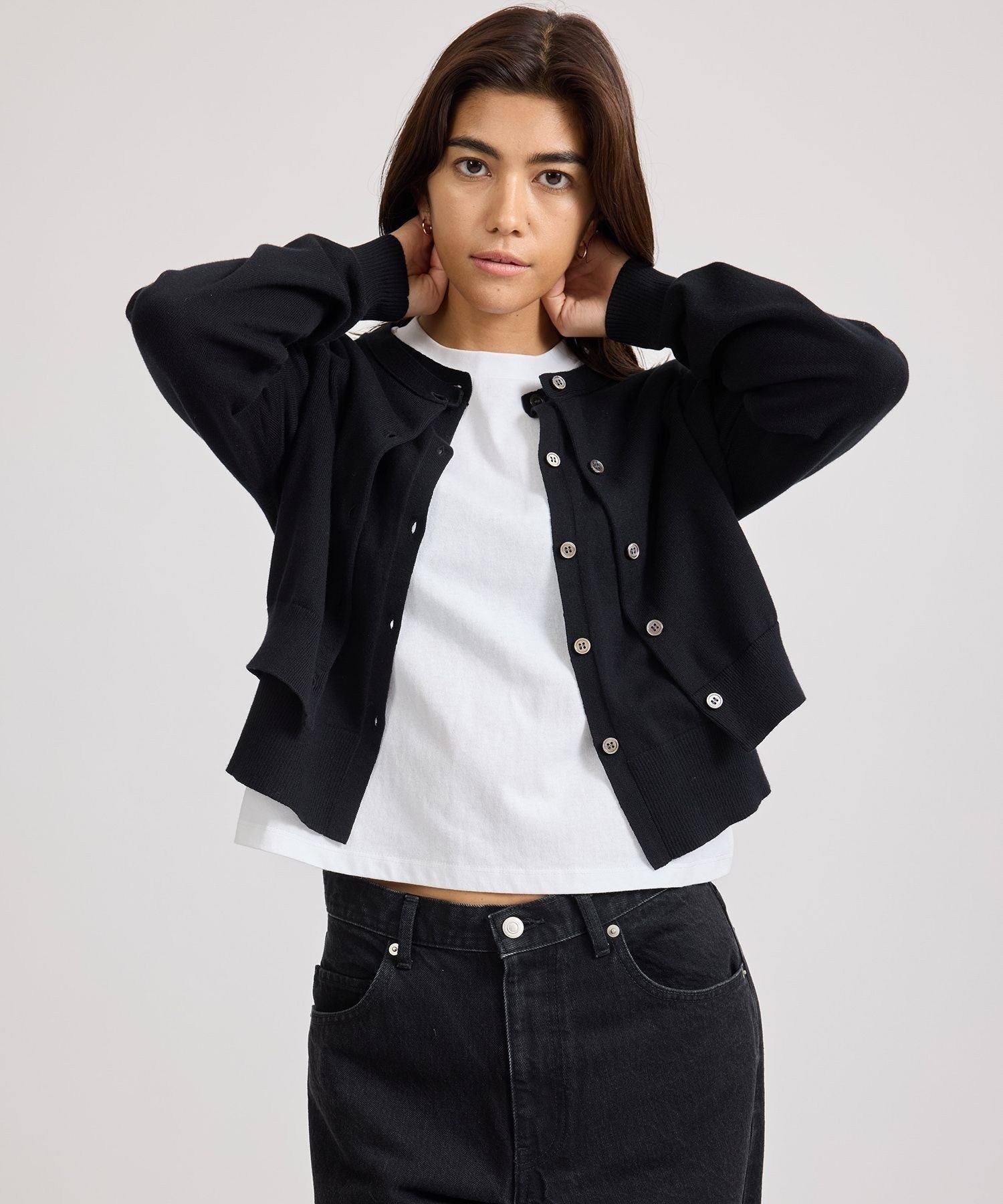 Halle Double Layer Cardigan | WOMEN