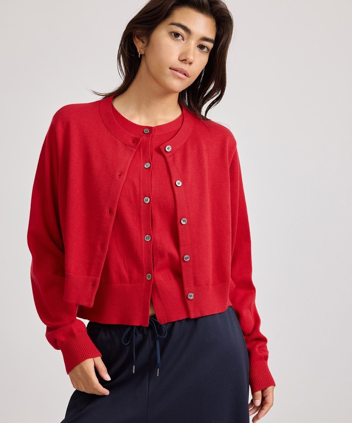 Halle Double Layer Cardigan | WOMEN