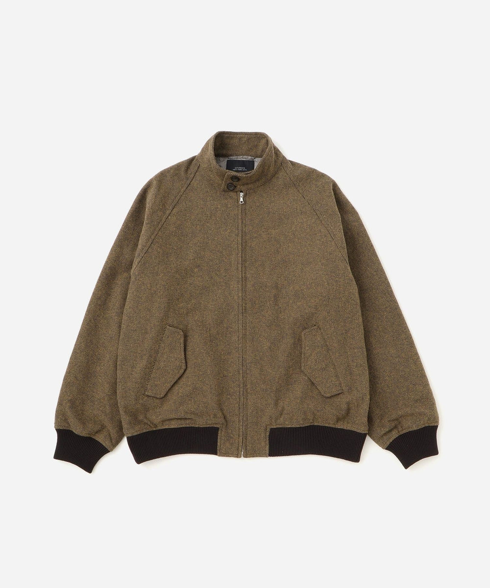 【CURRENTAGE】Coated Tweedハリントンジャケット CCL CURRENTAGE】Coated Tweedハリントンジャケット CCL CURRENTAGE