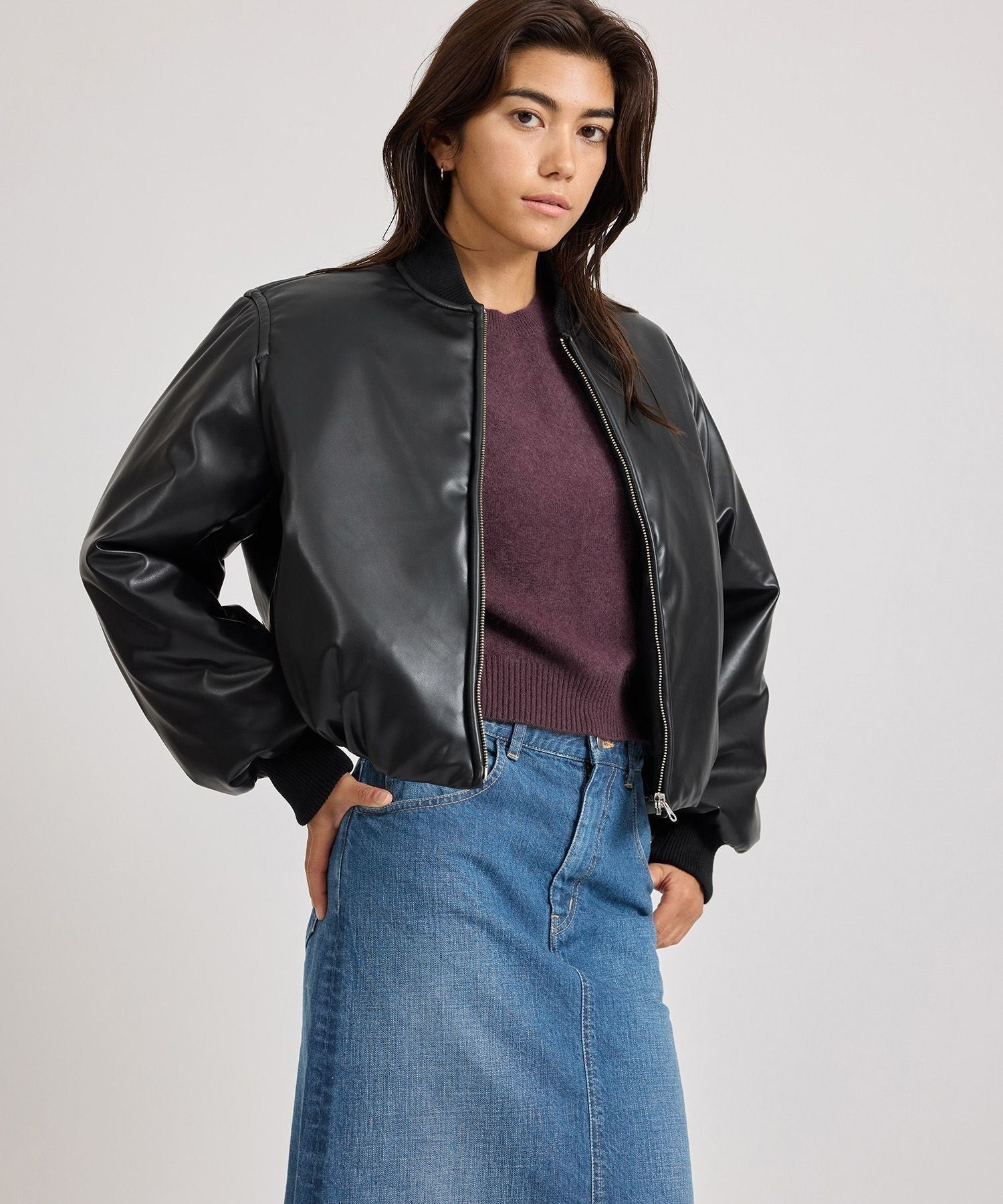 Dorothy Cropped Bomber Jacket | WOMEN