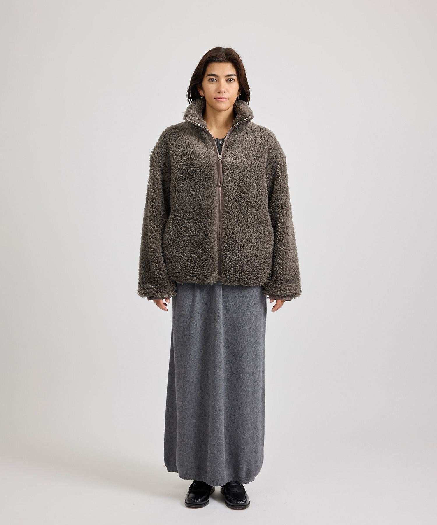 Alessia Boa Fleece Blouson | WOMEN