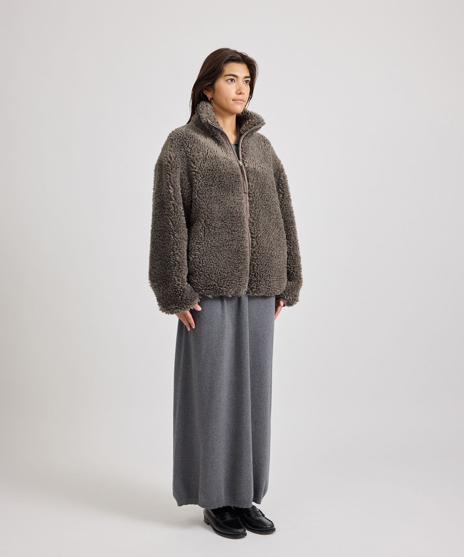 Alessia Boa Fleece Blouson | WOMEN