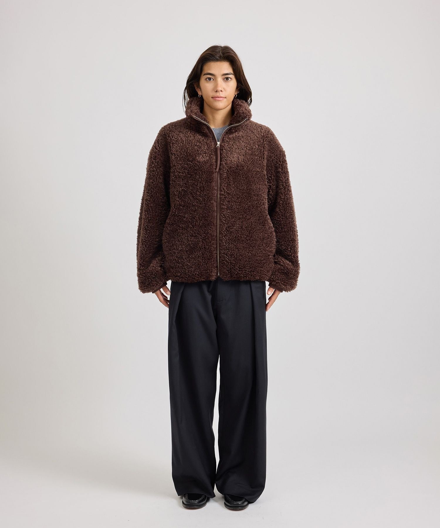 Alessia Boa Fleece Blouson | WOMEN