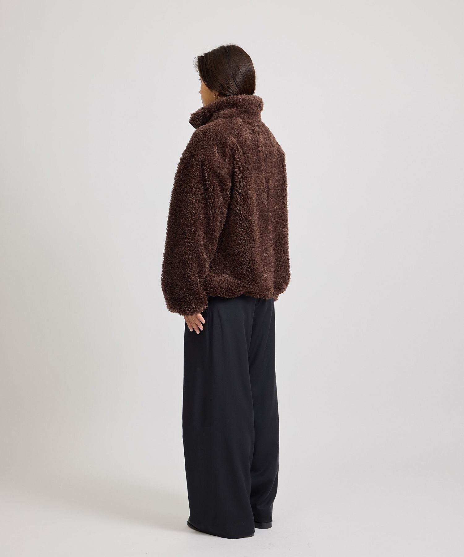 Alessia Boa Fleece Blouson | WOMEN