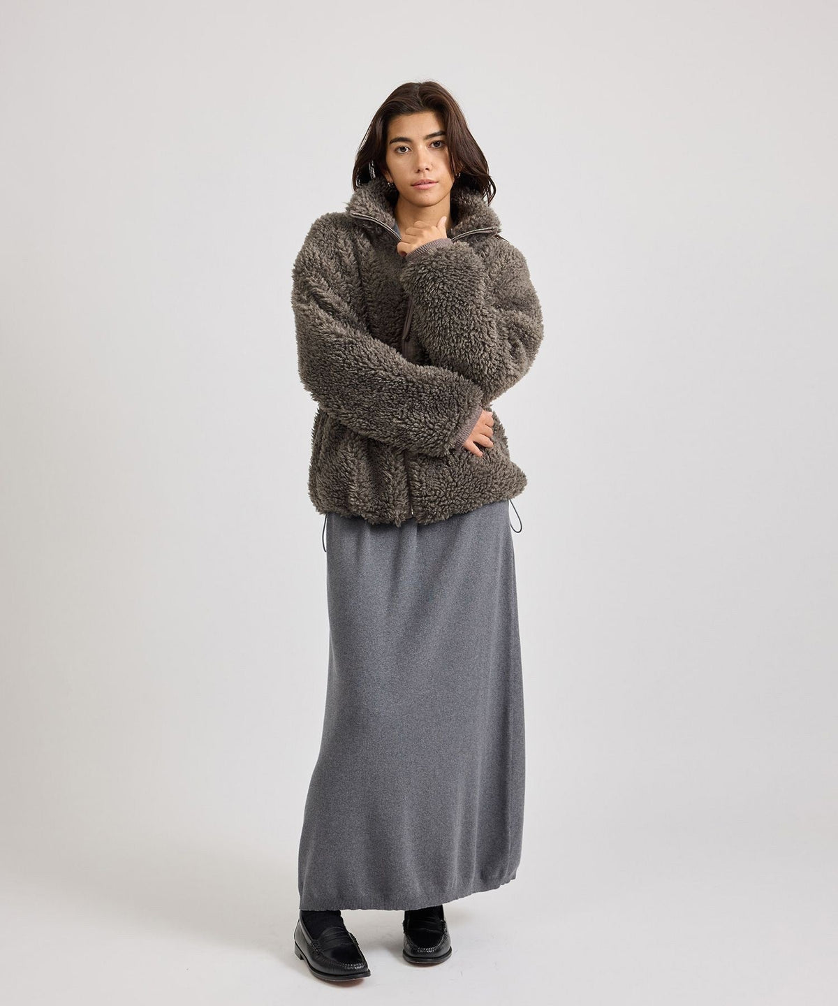 Alessia Boa Fleece Blouson | WOMEN
