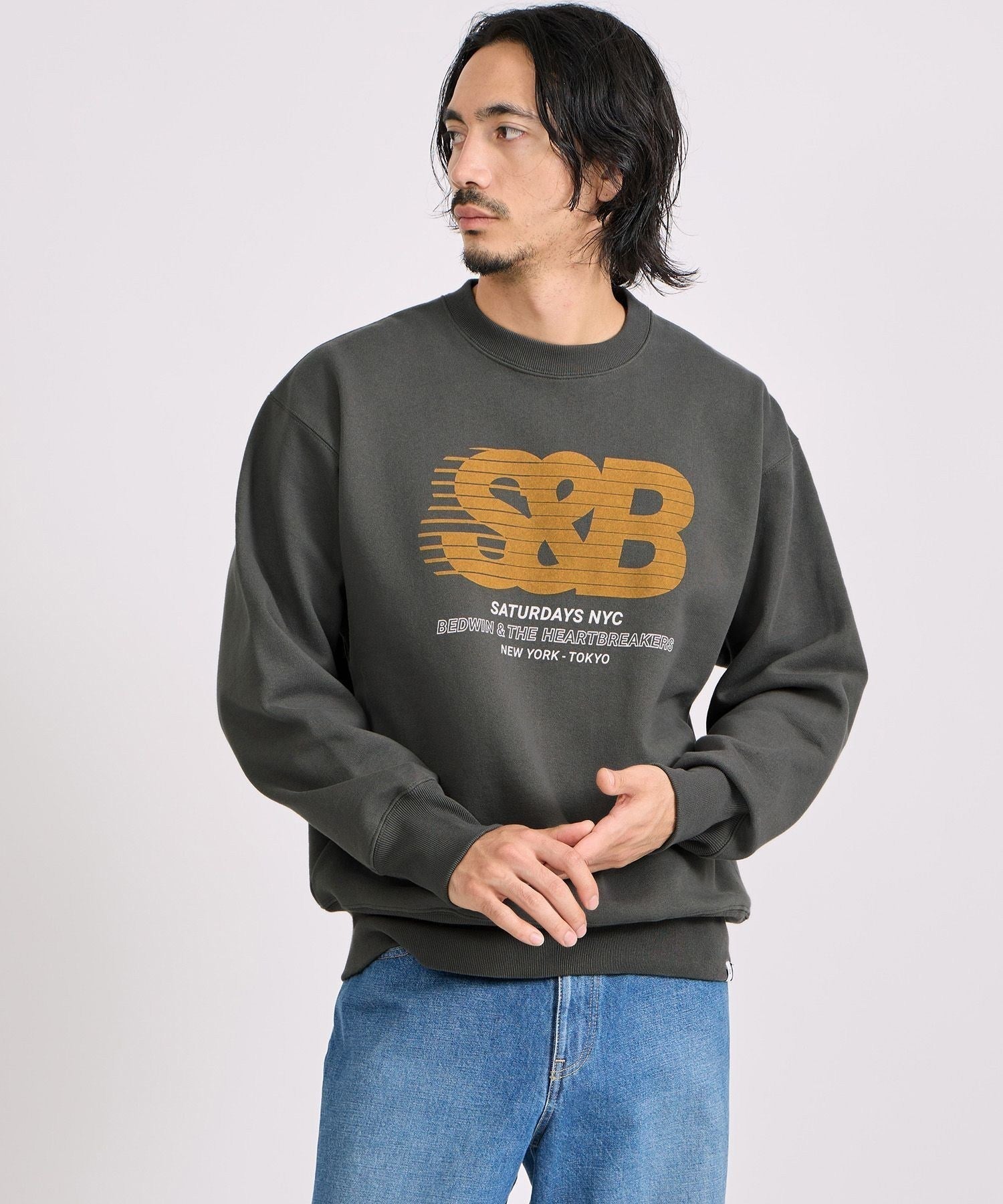 BEDWIN & THE HEARTBREAKERS x Saturdays NYC Ex.PRINTED SWEAT