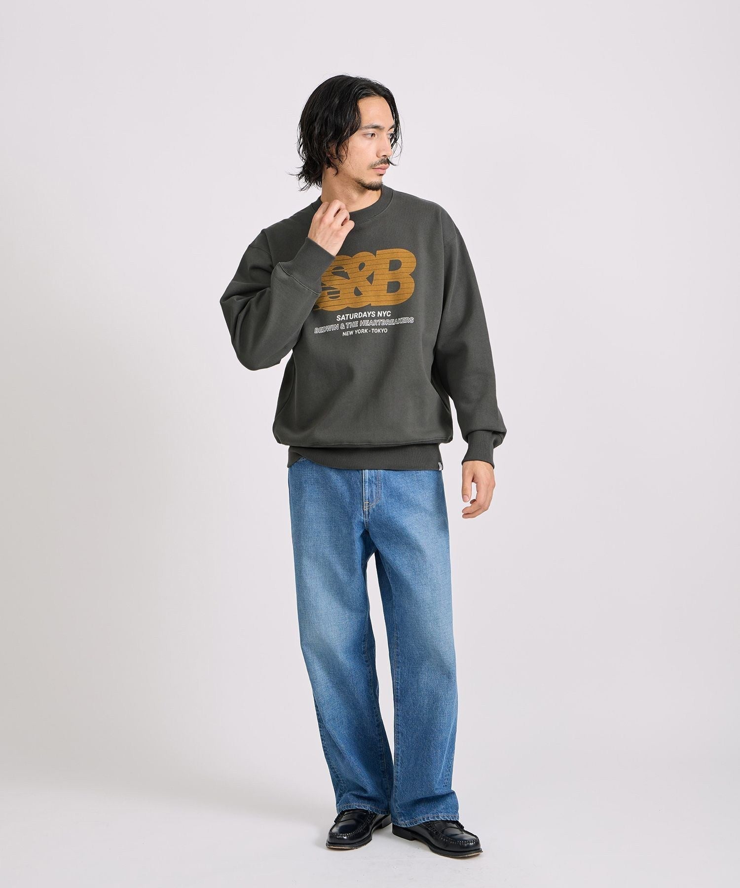 BEDWIN & THE HEARTBREAKERS x Saturdays NYC Ex.PRINTED SWEAT