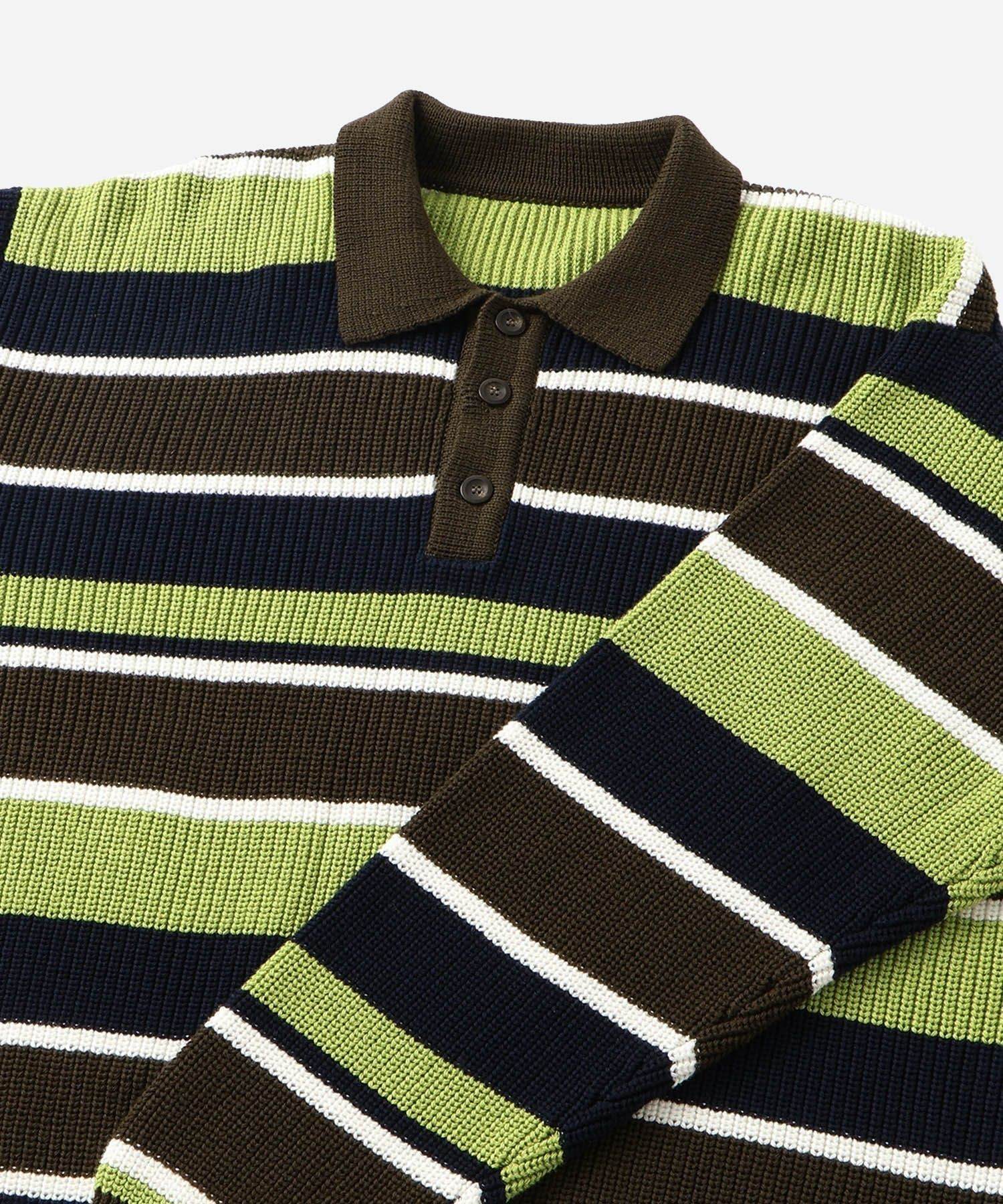 Beauchamp Multi Stripe Polo Sweater