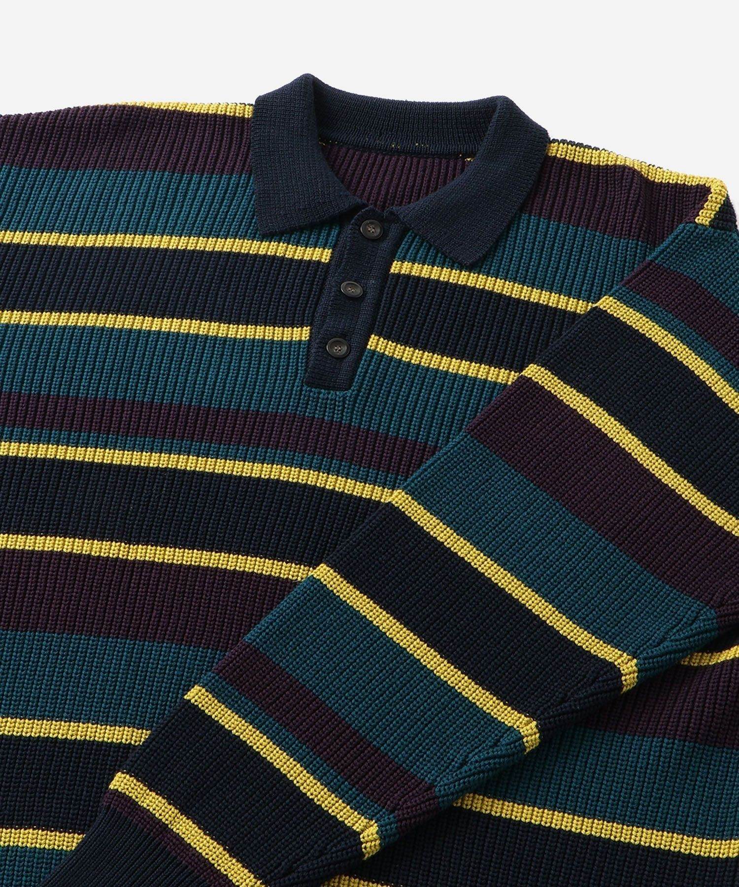 Beauchamp Multi Stripe Polo Sweater