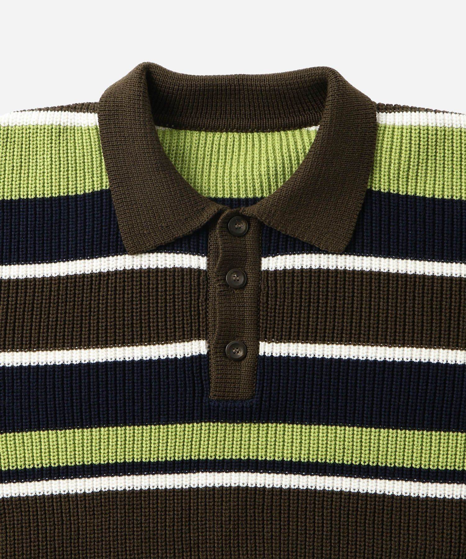 Beauchamp Multi Stripe Polo Sweater