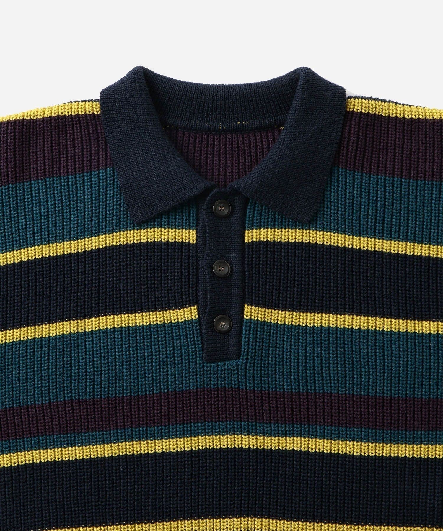 Beauchamp Multi Stripe Polo Sweater