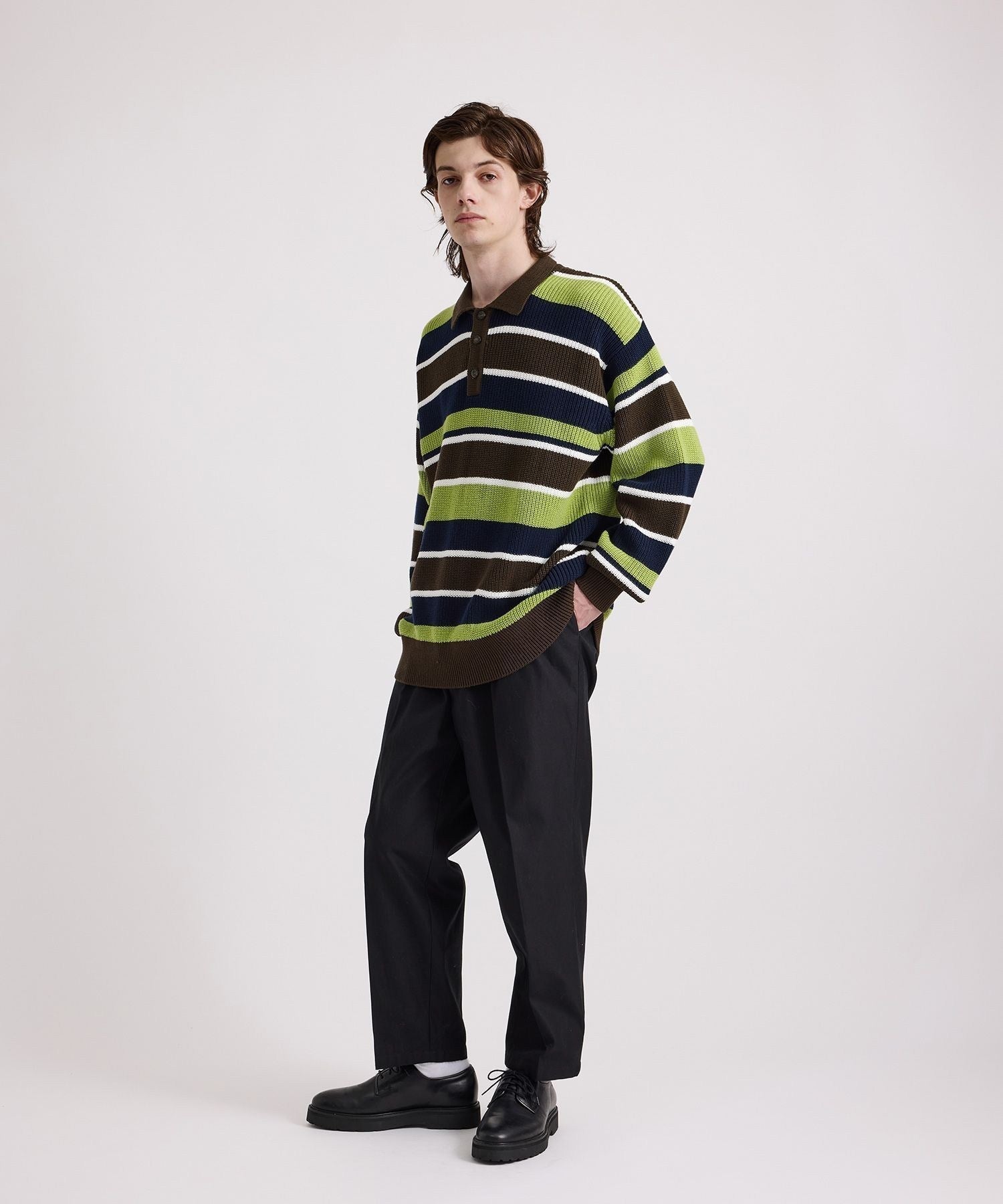 Beauchamp Multi Stripe Polo Sweater