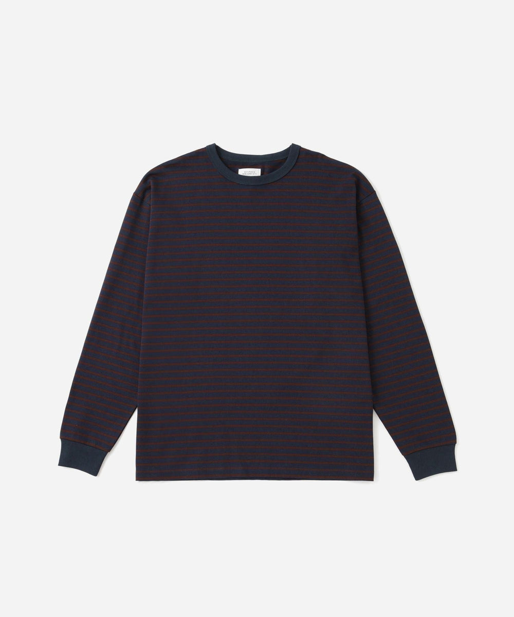 Striped Ringer Relaxed LS Tee | Saturdays NYC Japan