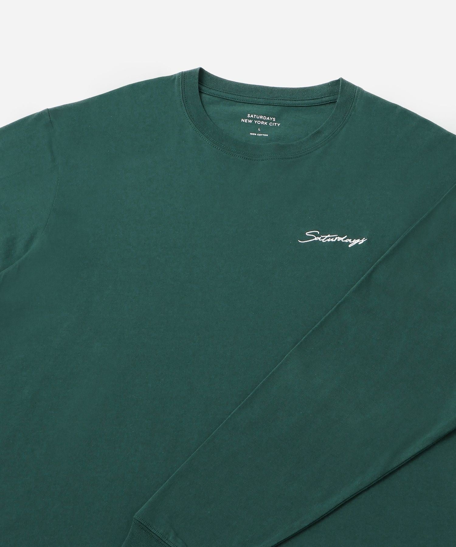 Script Emb LS Tee