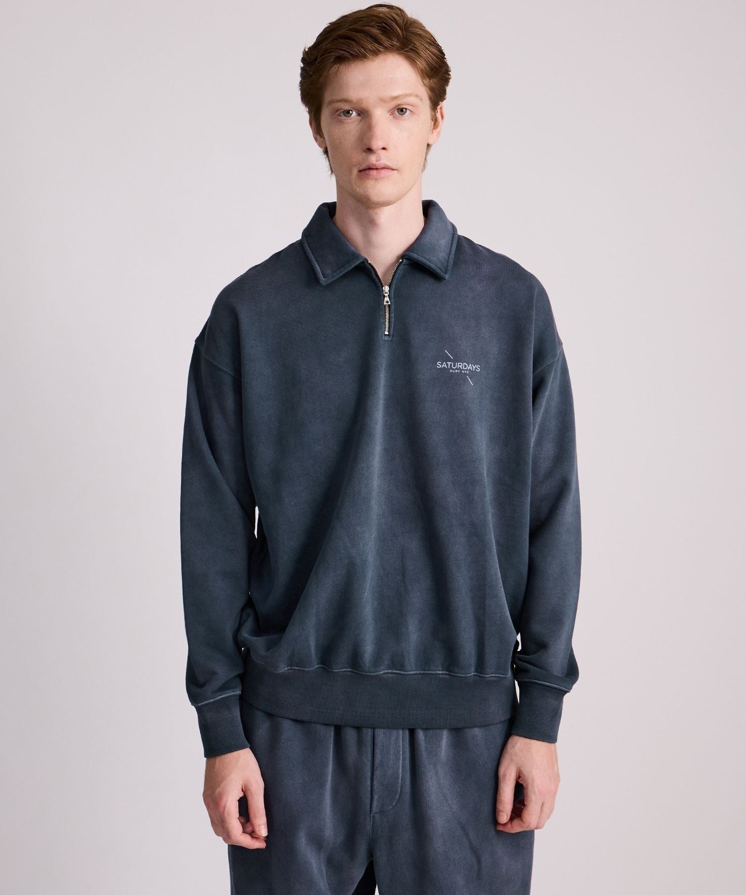 Mott Relaxed Quarter Zip Surf Sweatshirt