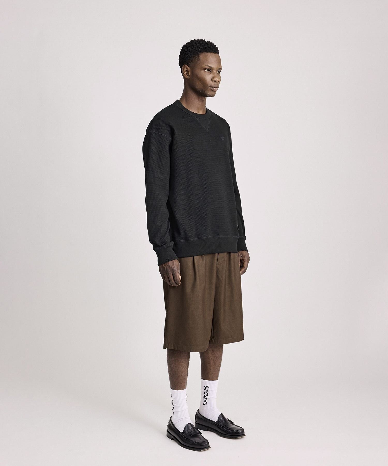 SNYC Waffle Relaxed Top