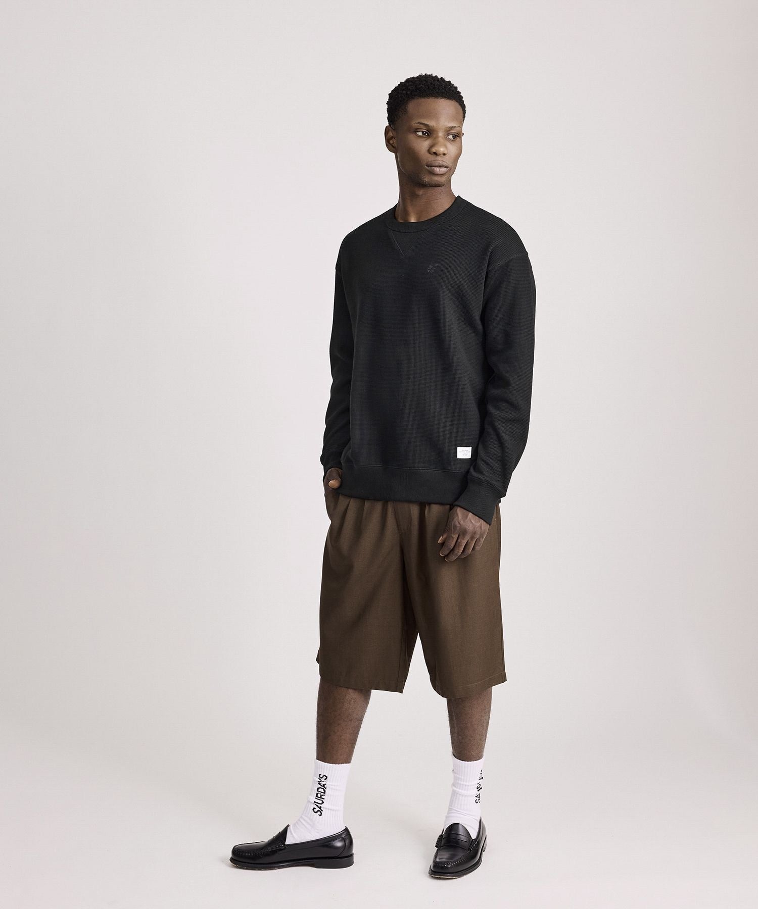 SNYC Waffle Relaxed Top