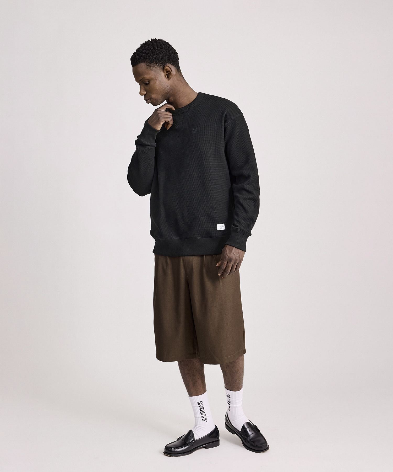 SNYC Waffle Relaxed Top