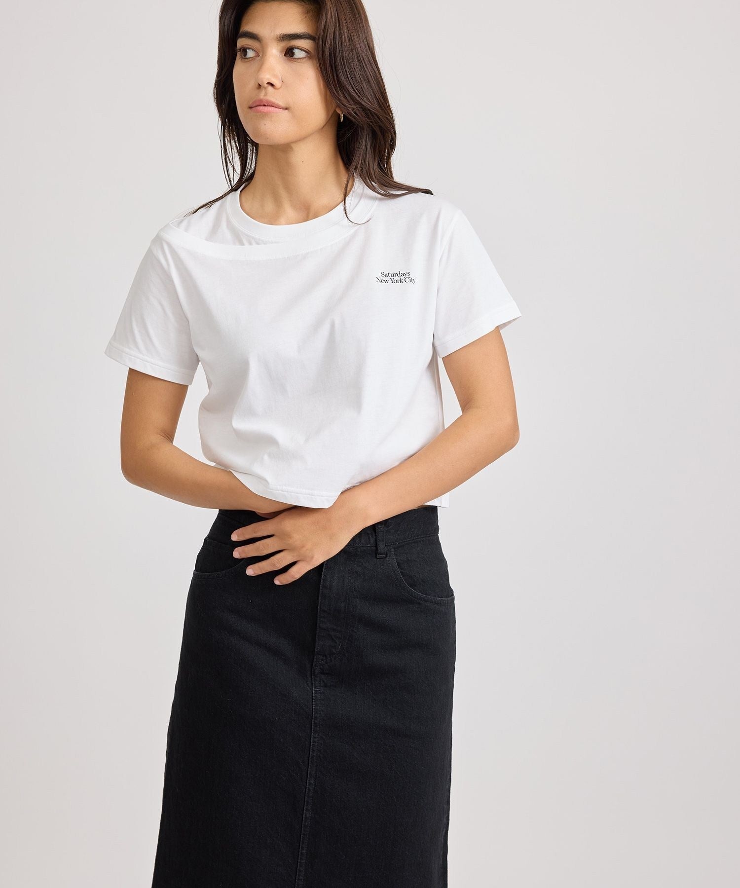 Greta Layered Short Sleeve Tee