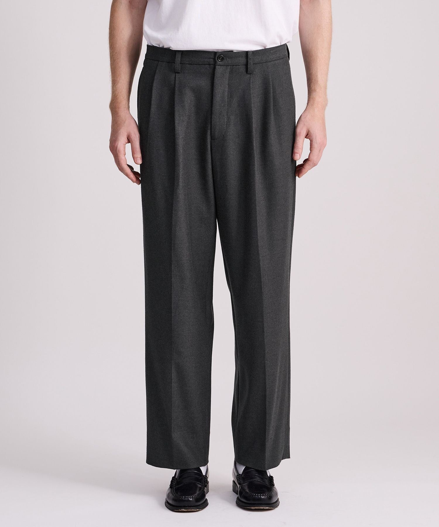 George Flannel Two Tuck Pants