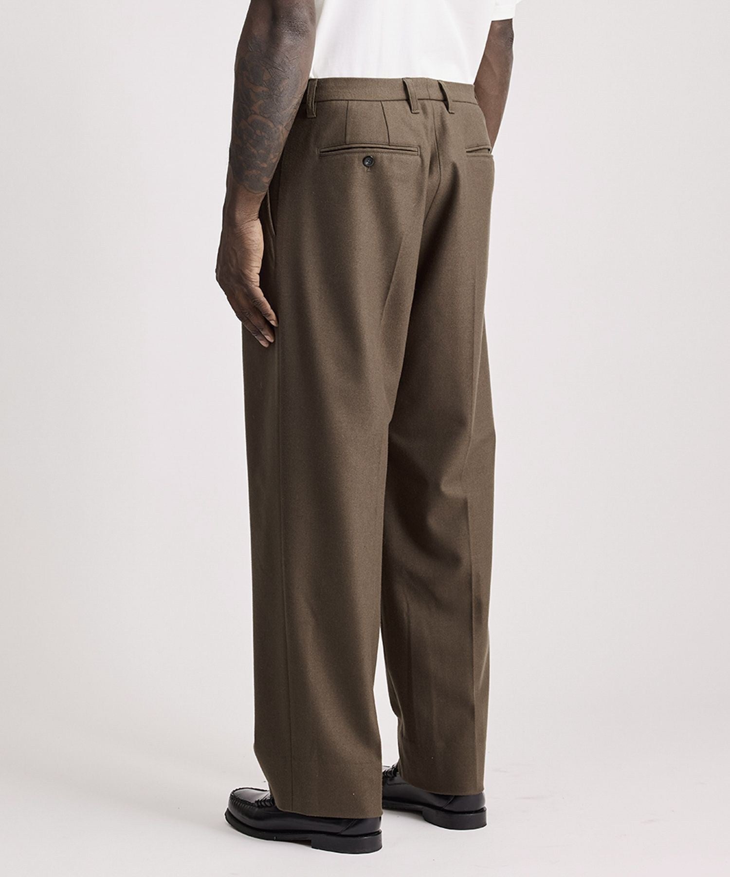 George Flannel Two Tuck Pants